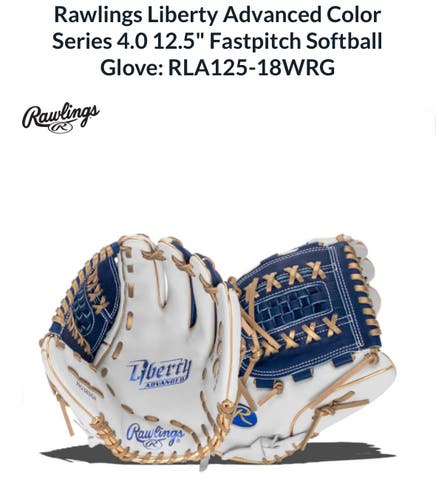 ***LIMITED EDITION***   New 2025 Rawlings Right Hand Throw Liberty Advanced Softball Glove 12.5"