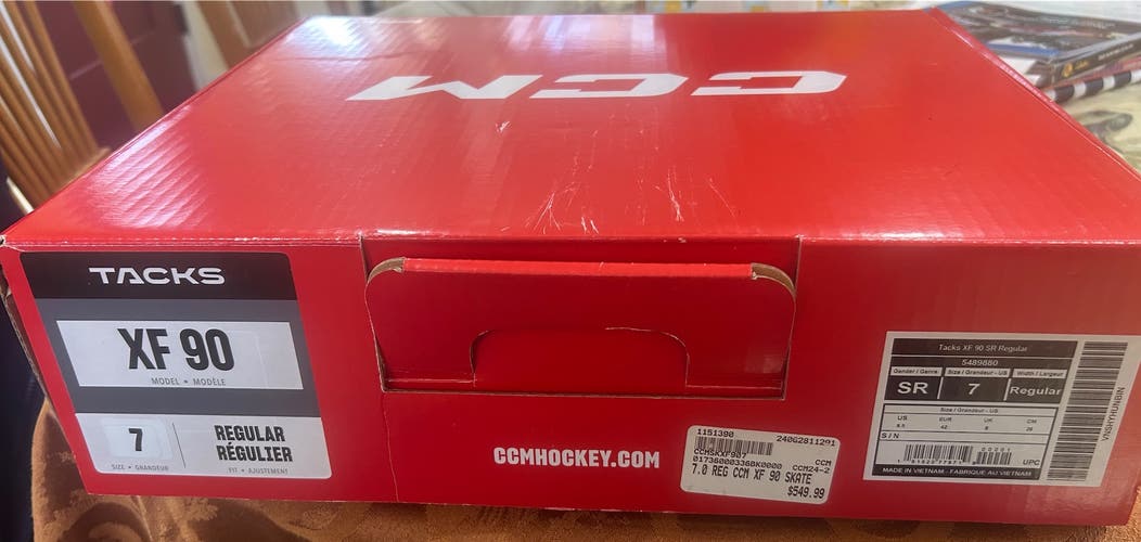 2024 CCM Tacks XF 90 Hockey Skates 7 (New)