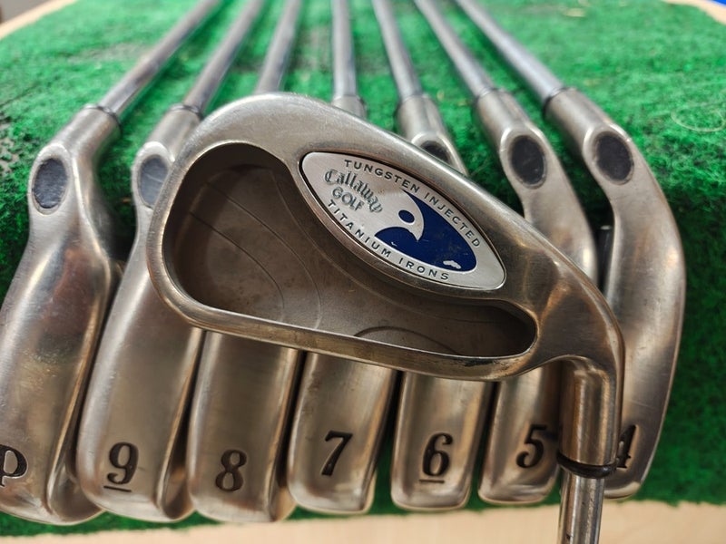 Callaway Hawkeye Tungsten Titanium Golf Iron set 3-PW Regular Flex Steel Shaft