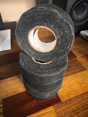 5 Rolls of Black Hockey stick tape. New Unused.
