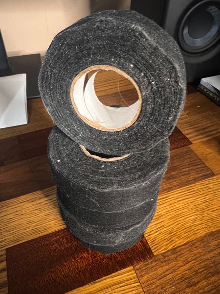 5 Rolls of Black Hockey stick tape. New Unused.