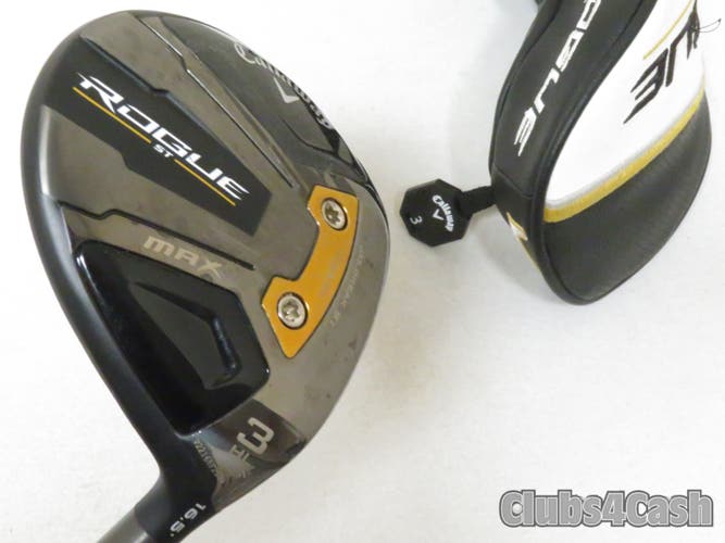 Callaway Rogue ST Max Fairway 16.5 3HL Wood Fujikura Ventus Blue 6 Regular +HC