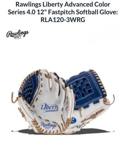 ***LIMITED EDITION***  New 2025 Rawlings Right Hand Throw Liberty Advanced Softball Glove 12"