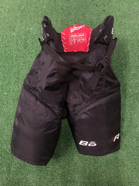 Black Junior Small Bauer Lil Sport Hockey Pants (Used)