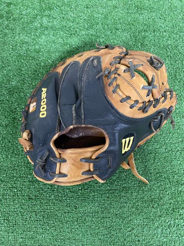 Brown Wilson A2000 RH Catcher's Baseball Glove 34" (Used)