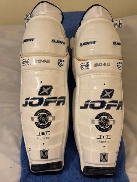 JOFA 8040 JDP Hyper-X Pro Stock Senior Men's Ice Hockey Shin Guard 16"