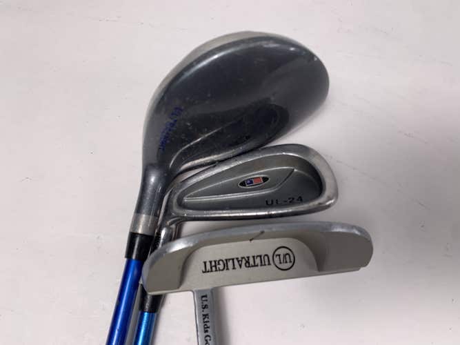 US Kids UL 24 Club Set Driver 8 Putter KidPower 45-31 Youth Graphite Junior LH