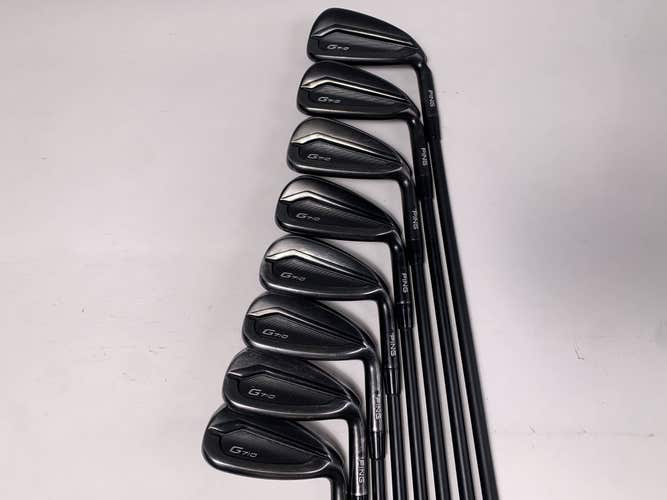 Ping G710 Iron Set 4-PW+GW Black Dot Alta CB AWT Soft Regular Senior RH