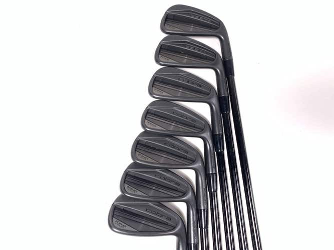 Cobra KING Tour Black 2025 Iron Set 4-PW KBS $-Taper 120 Stiff Steel Mens RH
