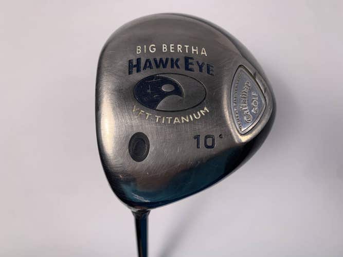 Callaway Hawkeye VFT Driver 10* Big Bertha System 60 Firm Graphite Mens LH