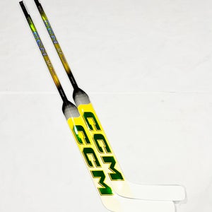 New 2 pack 25” CCM XF Pro (Pro Stock) Goalie Stick (yellow/green) - Regular, P31