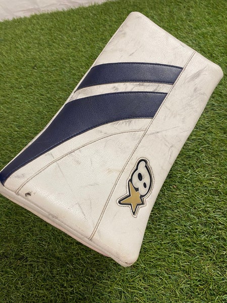 White Junior Brian's Gentik Pure Goalie Gloves & Blockers Regular (Used)