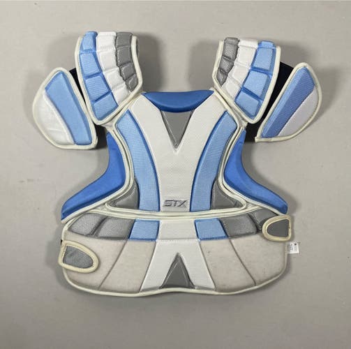 Small STX Sultra Chest Protector - White/Blue