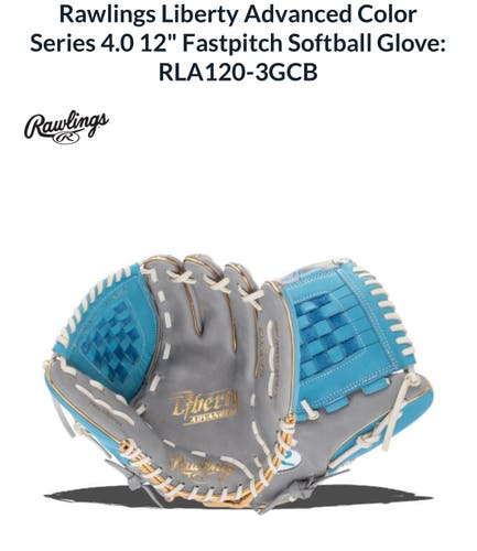 ***LIMITED EDITION***  New 2025 Rawlings Right Hand Throw Liberty Advanced Softball Glove 12"