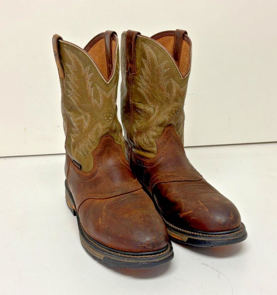 Ariat WorkHog Waterproof Leathyer Composite Toe Pull-On Boots US 14 EU 48 GREAT