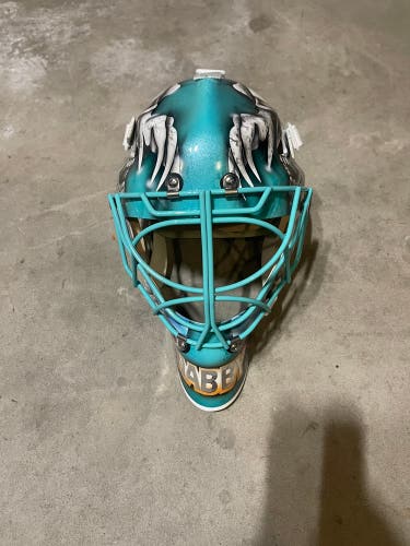 Custom LGR Nabokov painted goalie helmet