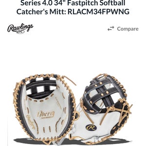 ***LIMITED EDITION***  New 2025 Rawlings RH Throw Catcher's Liberty Advanced Softball Glove 34"