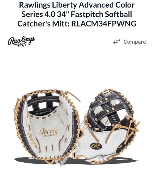 ***LIMITED EDITION*** New 2025 Rawlings RH Throw Catcher's Liberty Advanced Softball Glove 34"