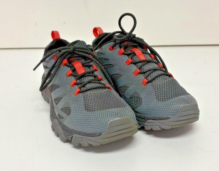 Merrell Moab Edge 2 Gray Mesh Upper Trail Shoes US Men's 9 EU 43 EXCELLENT