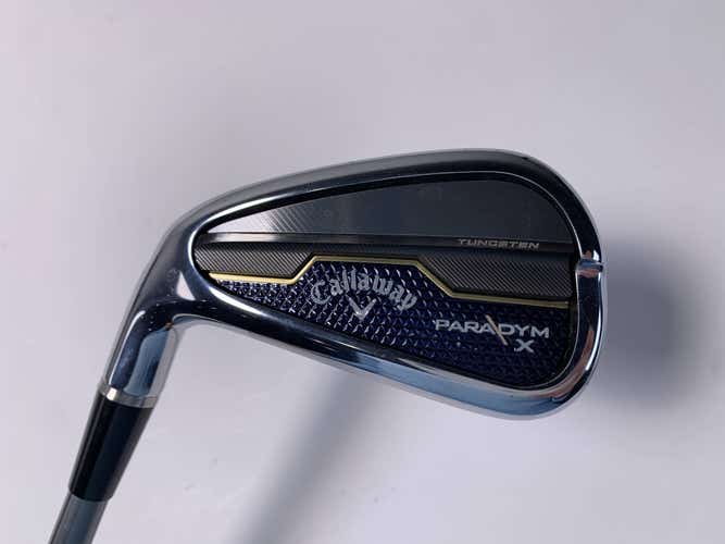 Callaway Paradym X Single 7 Iron Fitter HZRDUS 5.5 65g Regular Graphite Mens LH