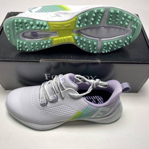 FootJoy FJ Fuel Golf Shoes White Green Pink Women's SZ 7 (90684)