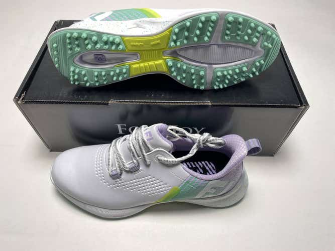 FootJoy FJ Fuel Golf Shoes White Green Pink Women's SZ 7 (90684)