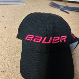 Black/Pink Breast Cancer Awareness Women's Small / Medium Bauer Hat (Used)