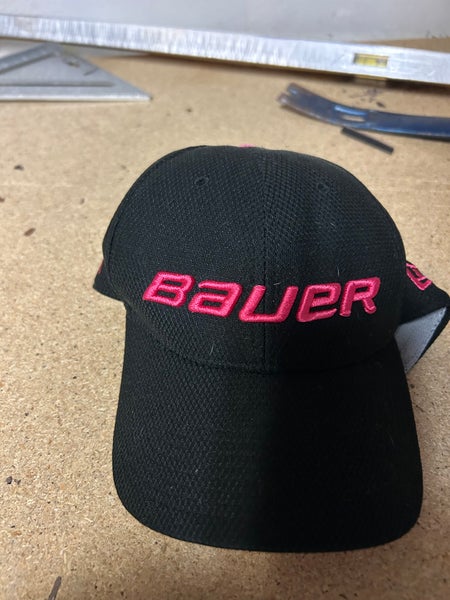 Black/Pink Breast Cancer Awareness Women's Small / Medium Bauer Hat (Used)