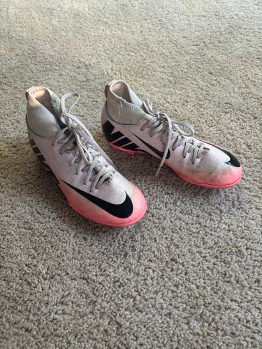 Pink Kids 2Y (Big Kids / Youth) Nike Mercurial superfly 9 Cleats (Used)