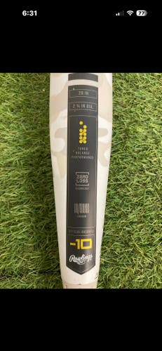 2025 Rawlings Icon Composite USSSA Certified Bat (-10) 18 oz 28" (Used)