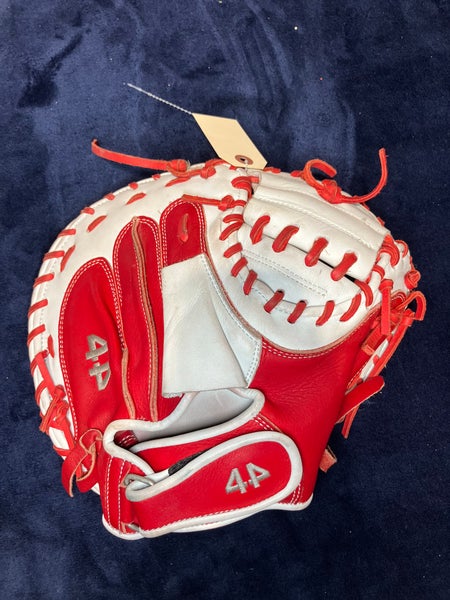 Red Adult 44 Pro Signature Series RH Catcher's Baseball Glove 33.5" (Used)