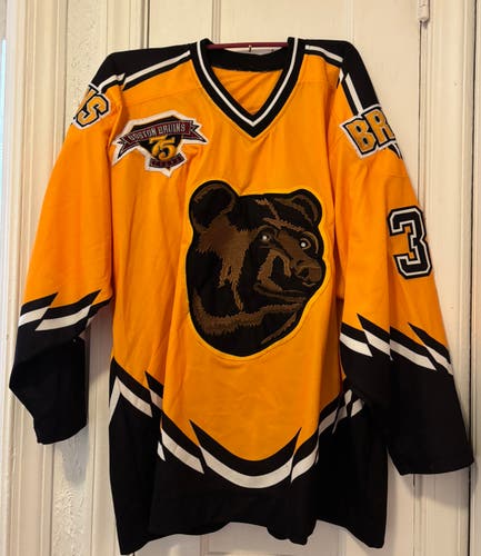 Byron Dafoe Pooh Bear Jersey | BOS | Size 52