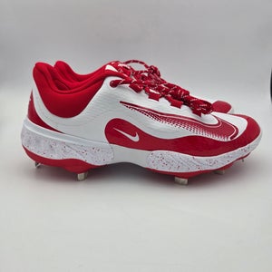Nike Alpha Huarache Elite 4 Low 'White University Red' Baseball Cleats Mens 11