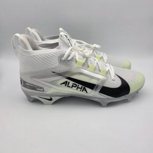 Nike Alpha Menace 4 Elite 'White Black' Football Cleats Mens Size 11.5
