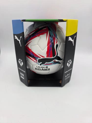 NEW Puma Orbita La Liga 1 El Clásico Official FIFA Soccer Match Ball Size 5