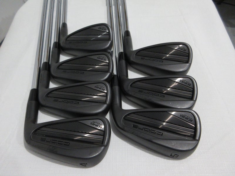 Cobra King Tour Forged Black 24 Iron Set - 4-PW - S300 Stiff Steel +1" Long MINT