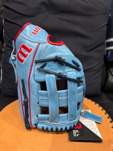 RHT New Wilson A2000 1750 12.5” 2024 FALL SKY BLUE Fielders Glove WBW102706