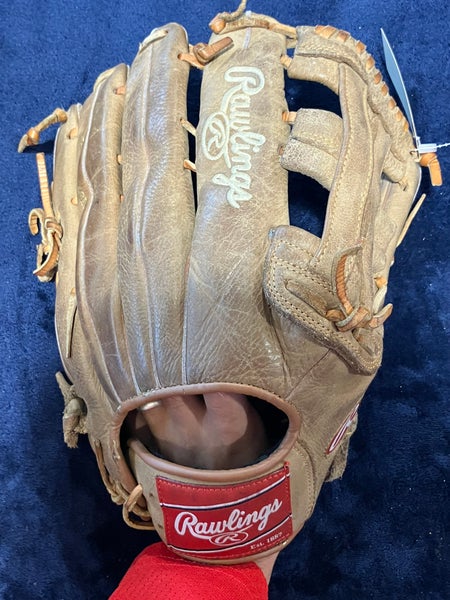 Brown Rawlings Player Preferred RH Outfield Baseball Glove 12.75" (Used)