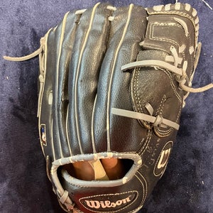 Black Wilson A360 RH Outfield Baseball Glove 12" (Used)