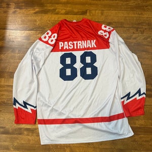 Pastrnak 88 Czech Republic White Large Men's Jersey (Used)