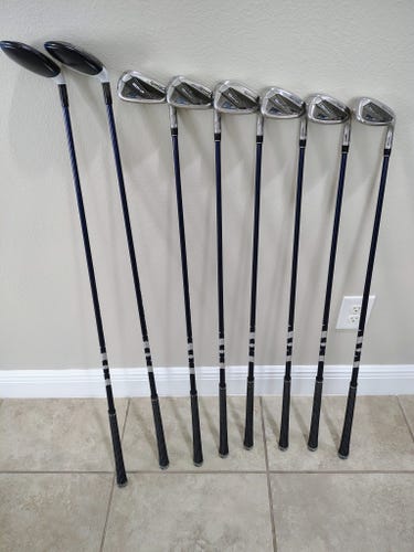 TaylorMade Sim2 Max Hybrids 4H, 5H, 6-AW Iron Set Graphite Shafts Regular Flex