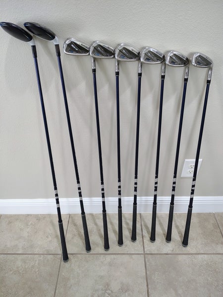 TaylorMade Sim2 Max Hybrids 4H, 5H, 6-AW Iron Set Graphite Shafts Regular Flex