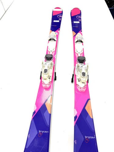 Used Rossignol TEMPTATION 80 Womens DH Ski/Binding Purple 152 cm 11860-S000300344
