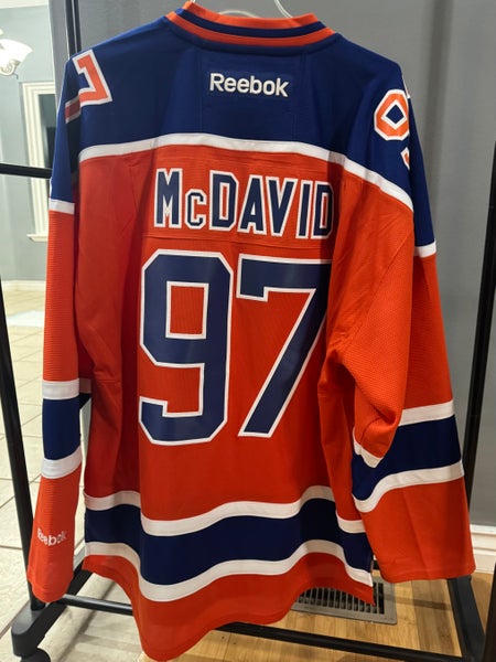 Edmonton Oilers McDavid Orange XXL Men's Reebok Jersey (Used)