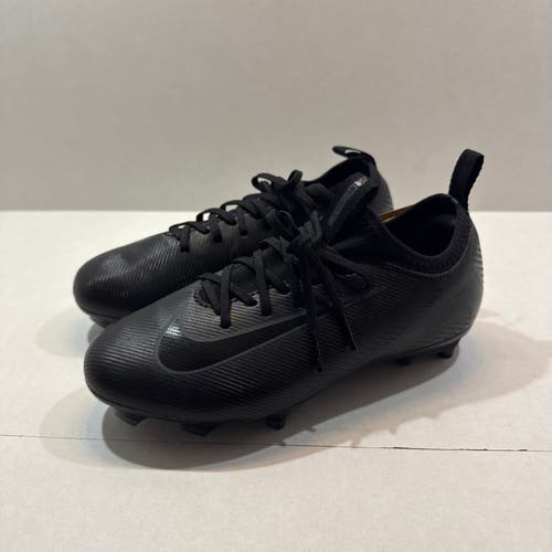Black Kids 2.5Y (Big Kids / Youth) Nike Vapor Cleats (New)