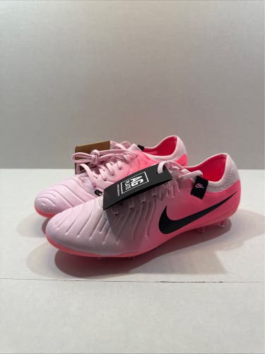 Pink Men's Size M 6.5 (W 7.5) Nike Tiempo legend Cleats (New)