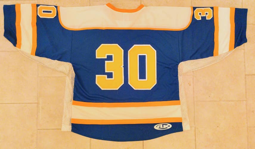Athletic Knit H7500 Royal/Gold Goalie Jersey - 3XL- NEW