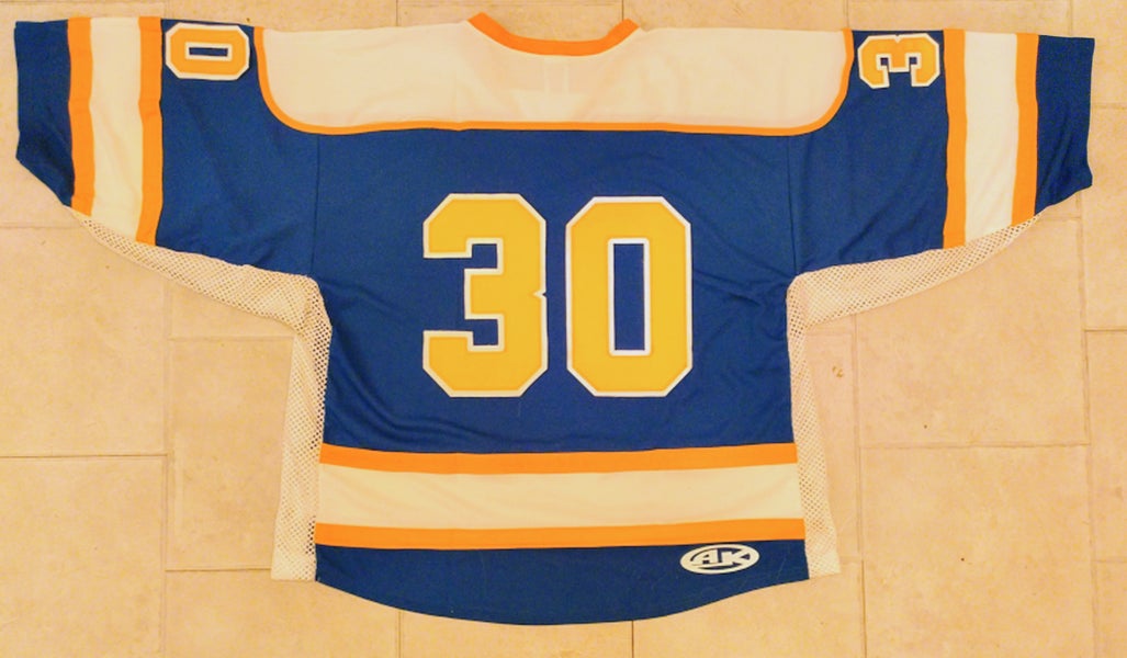 Athletic Knit H7500 Royal/Gold Goalie Jersey - 3XL- NEW