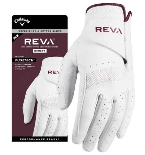 Callaway REVA Glove (White, Women's, LEFT) 2023 Golf  NEW
