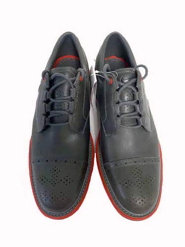 Nike Lunar Clayton Golf Shoes (Brown/Red, 10M, OUT OF BOX) 628535 NSW